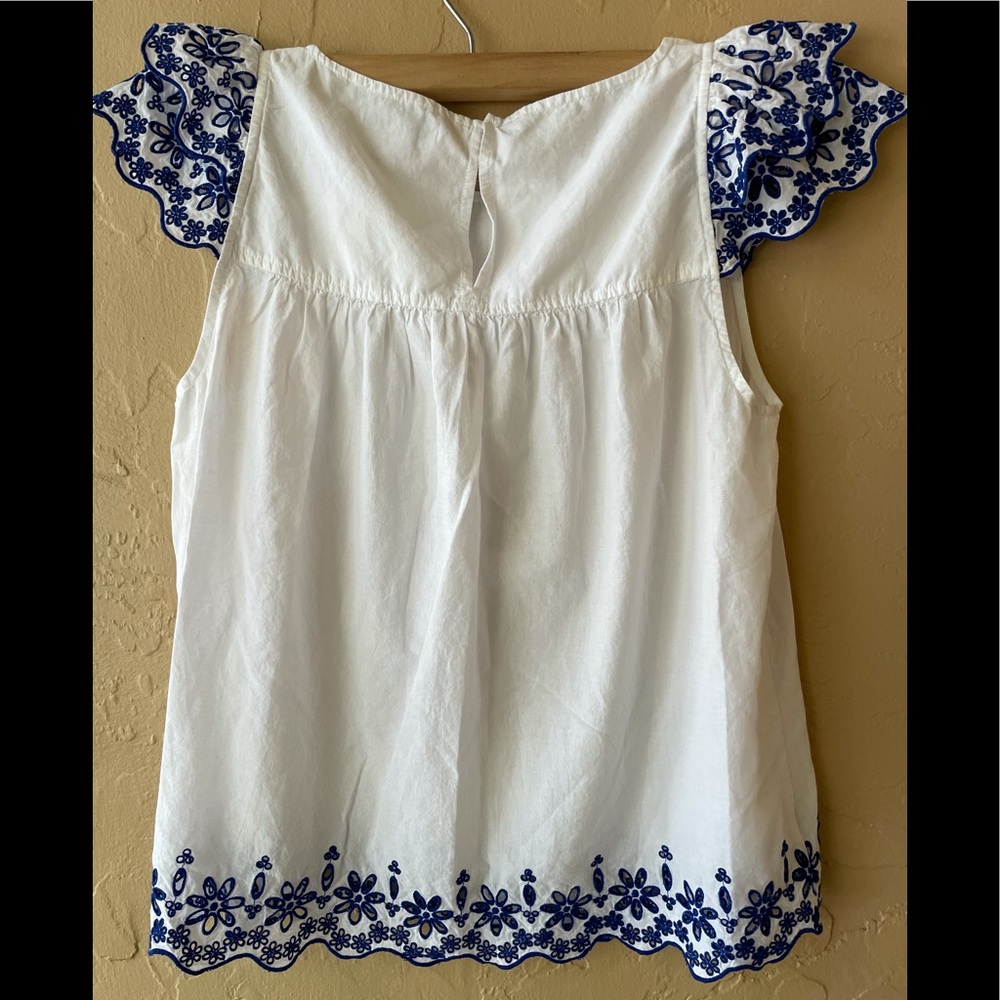 Madewell peasant embroidered blouse - Picture 6 of 9